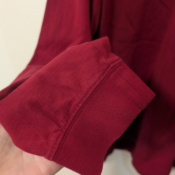 Lacoste Men's Red Classic Fit Long Sleeve Polo Shirt Size 5/ Large - Picture 5 of 8